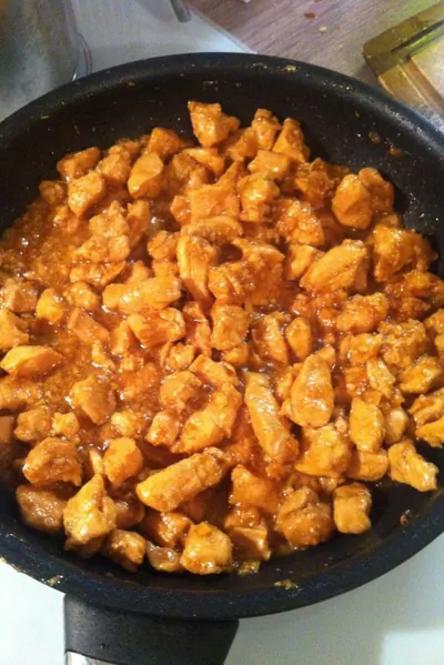 Курица по восточному с медом и имбирем