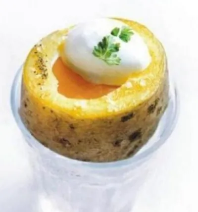 Картофель с желтком