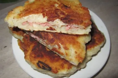 Быстрые сырные лепешки