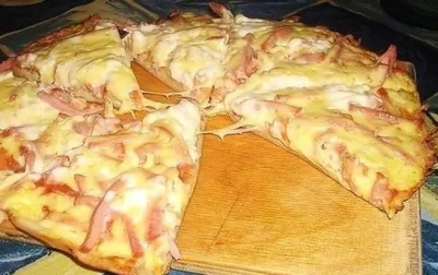 Быстрая пицца на сковороде