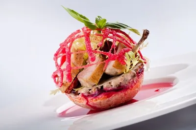 Салат с перепелом