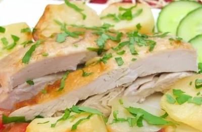 Курица с картофелем