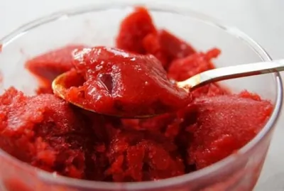 Грушево-ежевичный сорбет