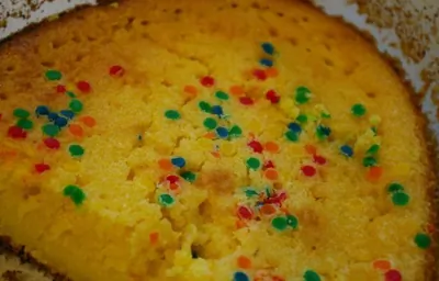 Утренний кекс с мандаринами и кунжутом