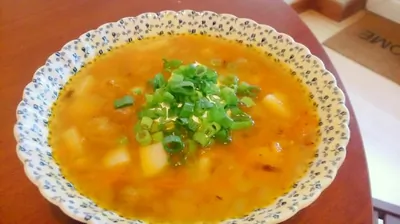 Картофельный суп с фрикадельками