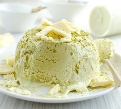 Парфе с белым шоколадом и чаем матча