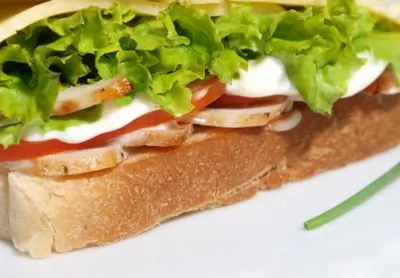 Сэндвич с курицей в аэрогриле