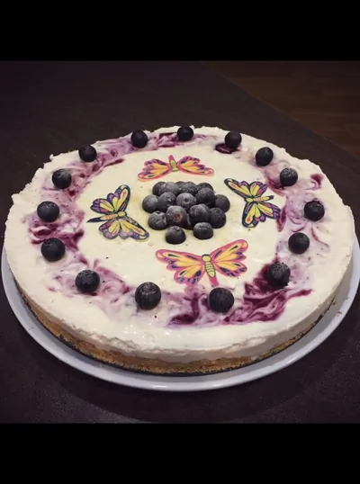 Ягодный чизкейк без выпекания