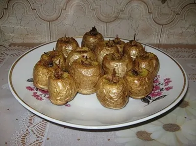 Печеный картофель с салом