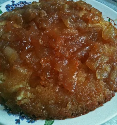 Французский пирог с карамелизованными грушами