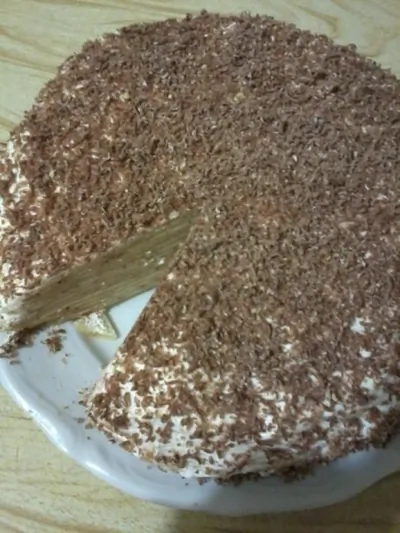 Блинный тирамису-торт