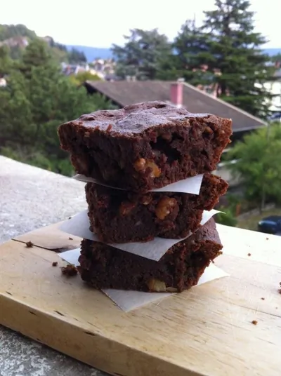 Брауни с миндалем