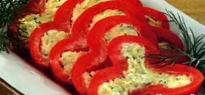 Перец, фаршированный сыром