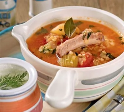 Суп из баранины с чечевицей