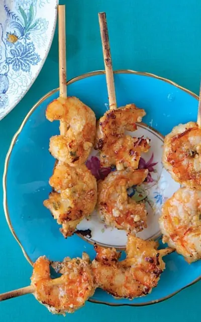 Креветки на шпажках