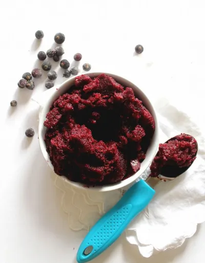 Ягодная гранита с облепихой