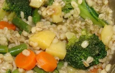 Перловка с овощами