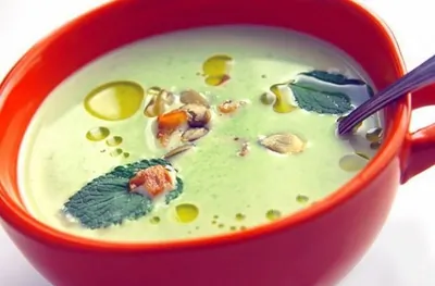 Гороховый суп с мятой