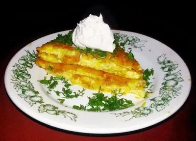 Французский омлет с кабачками