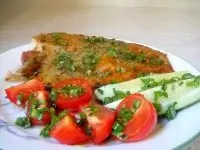 Жареная тиляпия с лимонным маслом