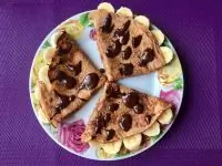 Шоколадные блины на йогурте