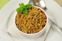 Ягодно-абрикосовый пудинг