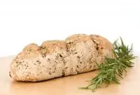 Постный хлеб из спельтовой муки с лимоном и розмарином