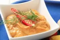 Постный сырный крем с красным перцем