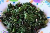 Листовая капуста с беконом