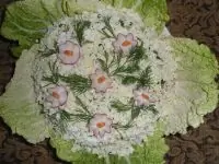 Слоеный весенний овощной салат