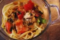 Тайская паста с куриным филе