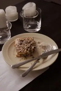 Быстрый куриный пирог со стручковой фасолью и рисовым тестом