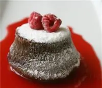 Тортино с горячим шоколадом