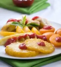 Печеный карамелизованный ананас