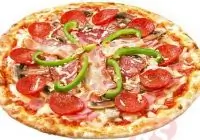 Пицца со сладким перцем и ветчиной