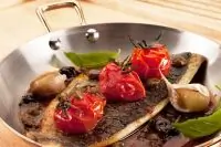 Дорада с овощами