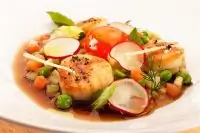 Окрошка с гребешками