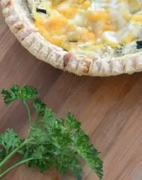 Киш из цукини с беконом