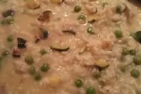 Ризотто с цукини и зеленым горошком