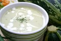 Суп из цукини с мятой и чесноком