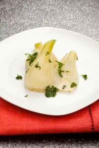 Фенхель в апельсиновом соке и белом вине