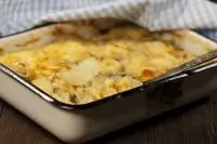 Запеченный фенхель с картофелем и сыром