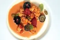 Панна-котта со сладким попкорном