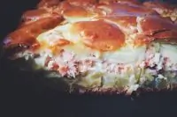 Рыбный пирог с картофелем