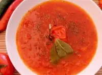 Томатный суп с медом и имбирем