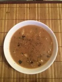 Суп из сушеных грибов с плавленым сыром