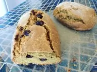 Овсяно-пшеничный бездрожжевой хлеб с орехами