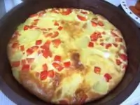 Тортилья с картофелем и сладкими перцами