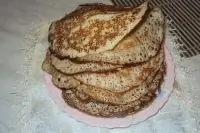 Блинчики на кефире с сахаром