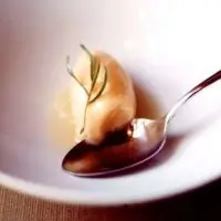 Сорбе из дыни с лимонной гранитой